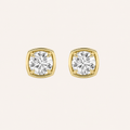 2CT Round Lab Grown Diamond Stud Earrings