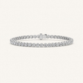 3CT Round Cut Lab Grown Diamond Tennis Bracelet