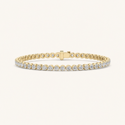 3CT Round Cut Lab Grown Diamond Tennis Bracelet