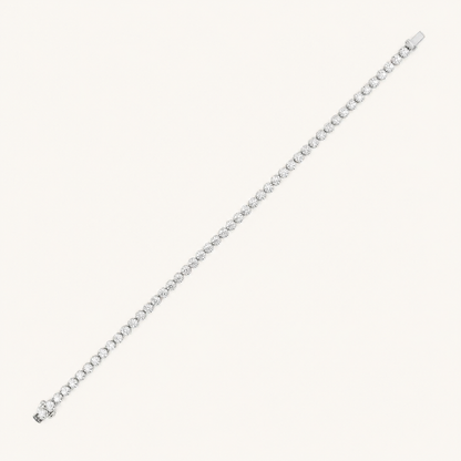 3CT Round Cut Lab Grown Diamond Tennis Bracelet