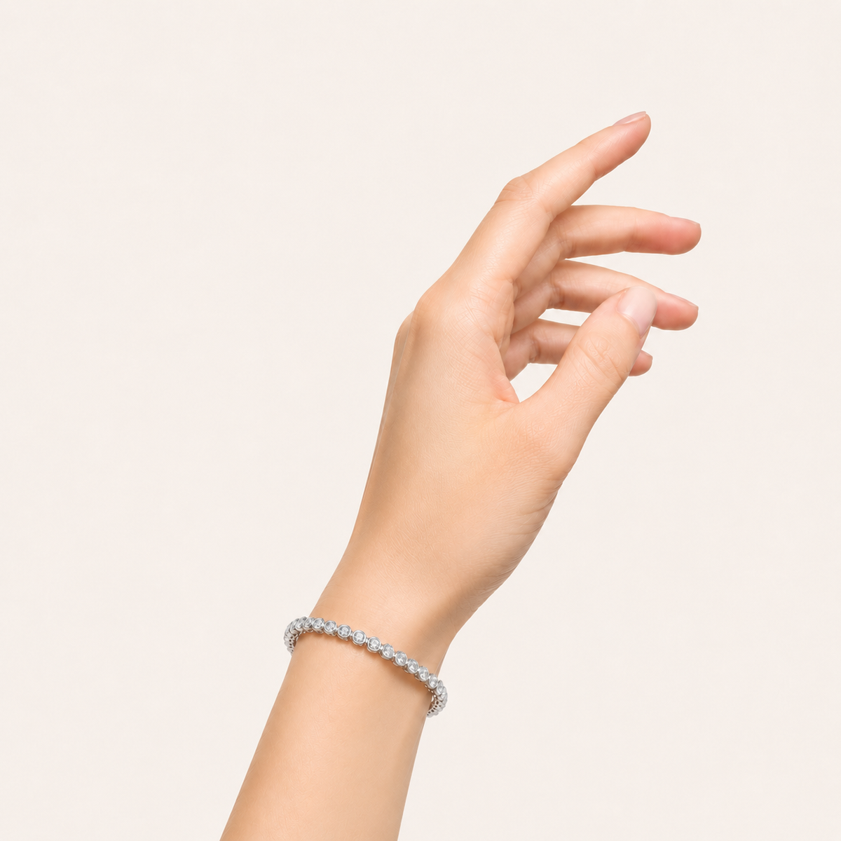 7CT Round Cut Lab Grown Diamond Bracelet