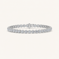 7CT Round Cut Lab Grown Diamond Bracelet