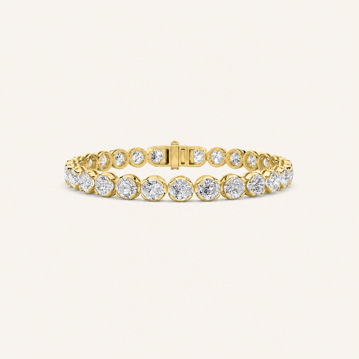 5CT Round Cut Lab Grown Diamond Tennis Bracelet