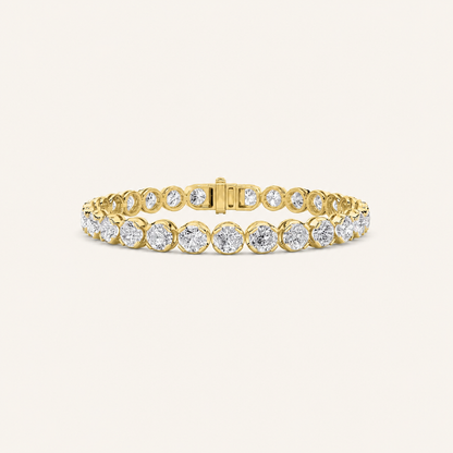 5CT Round Cut Lab Grown Diamond Tennis Bracelet