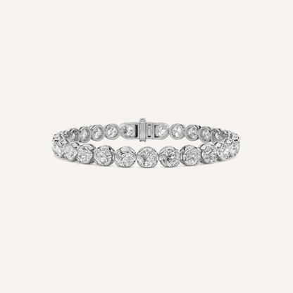 5CT Round Cut Lab Grown Diamond Tennis Bracelet