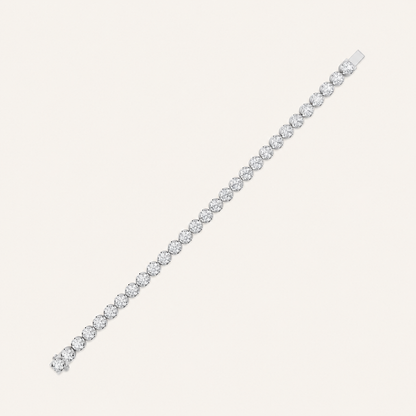 15CT Round Cut Lab Grown Diamond Bracelet