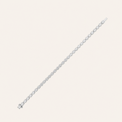 11CT Oval Cut Lab Grown Diamond Bracelet