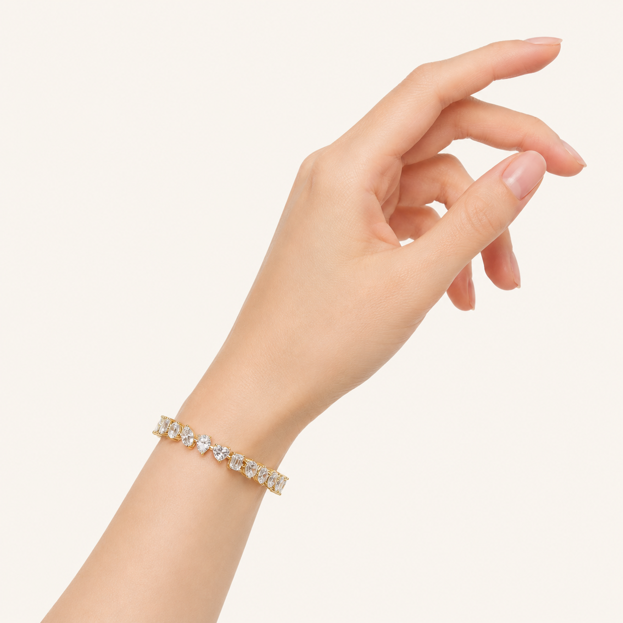 8CT Mixed Shape Lab Grown Diamond Bracelet