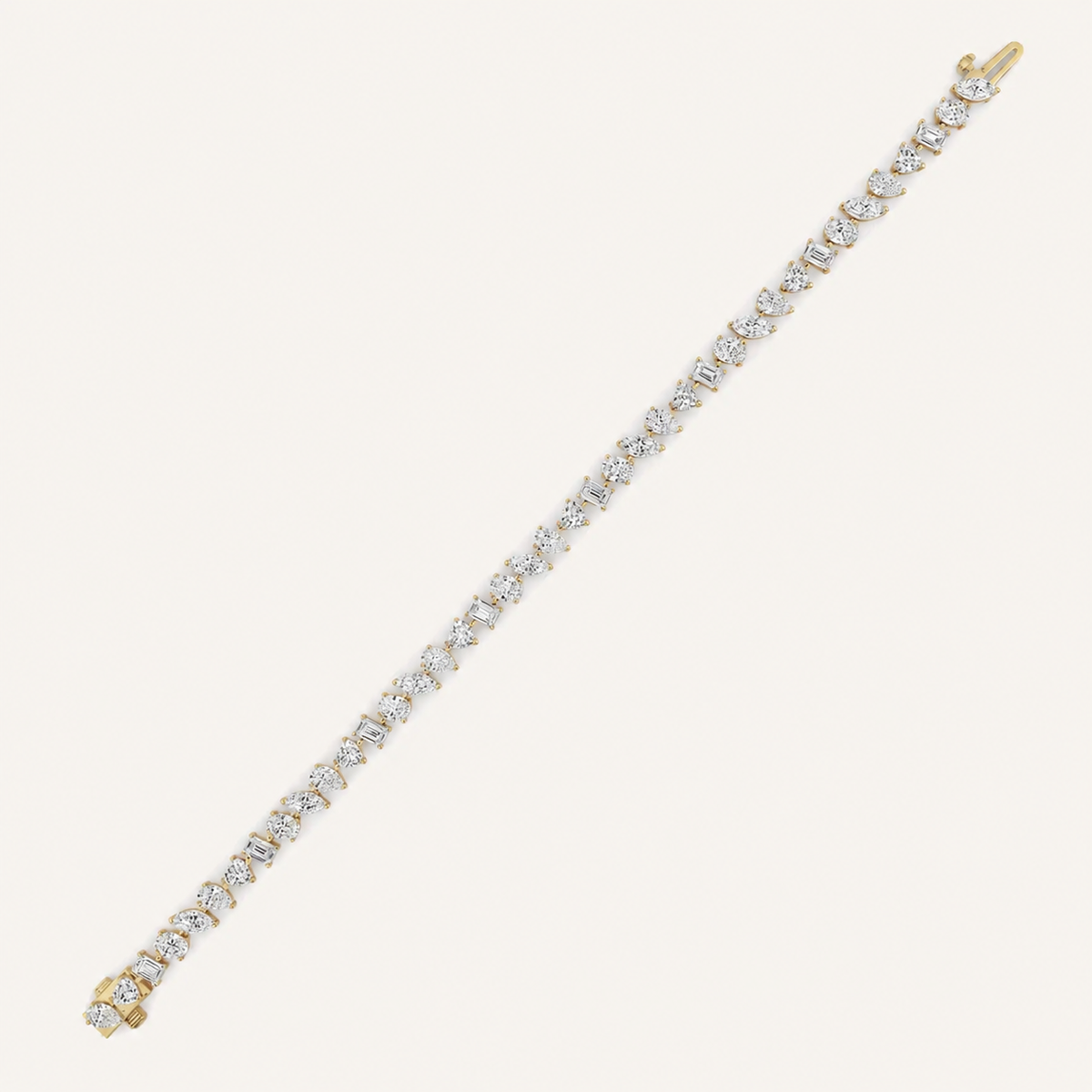8CT Mixed Shape Lab Grown Diamond Bracelet