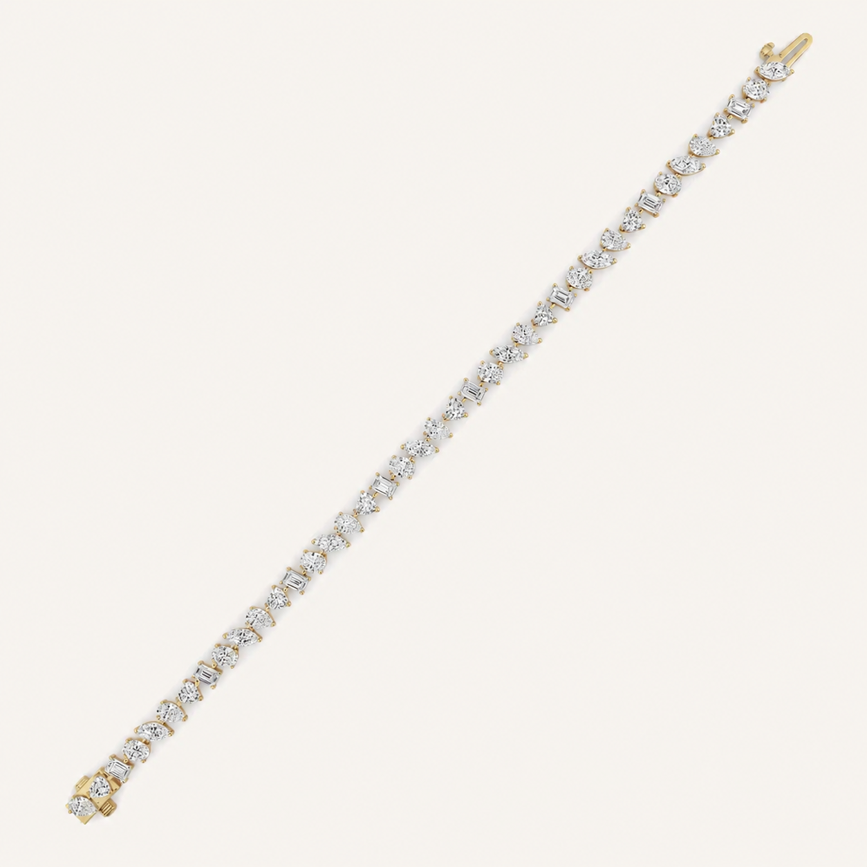 8CT Mixed Shape Lab Grown Diamond Bracelet