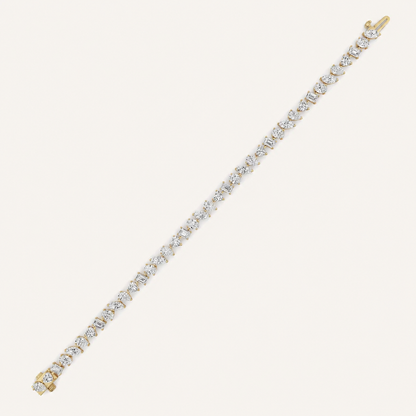 8CT Mixed Shape Lab Grown Diamond Bracelet