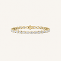 10.50CT Oval Cut Lab Grown Diamond Bracelet