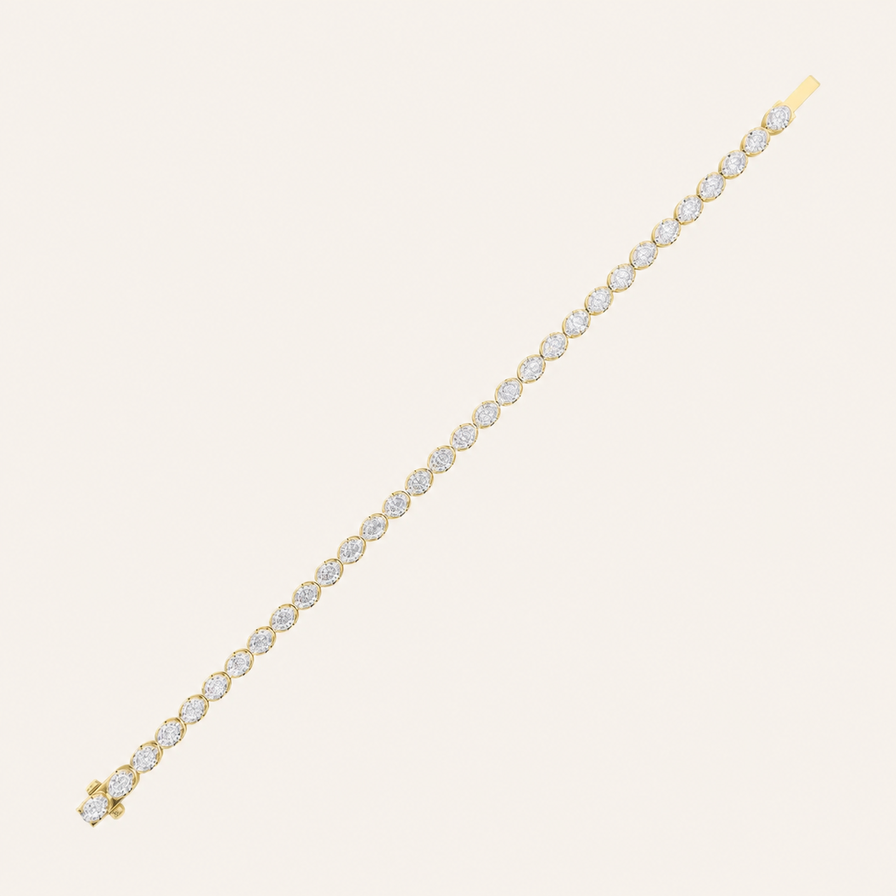 10.50CT Oval Cut Lab Grown Diamond Bracelet