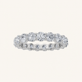 4CT Round Cut Lab Grown Diamond Split Prong Eternity Ring