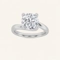 2CT Round Cut Lab Grown Diamond Solitaire Ring