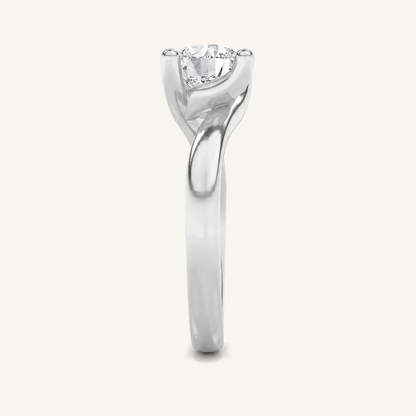 2CT Round Cut Lab Grown Diamond Solitaire Ring