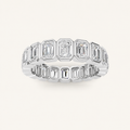 4.5CT Emerald Cut Lab Grown Diamond Eternity Ring