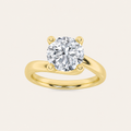 1.5CT Round Cut Lab Grown Diamond Engagement Ring