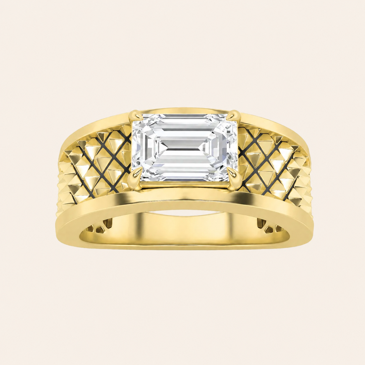 2CT Radiant Cut Diamond Ring