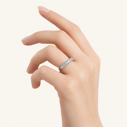 Round Cut Lab Grown Diamond Band Ring