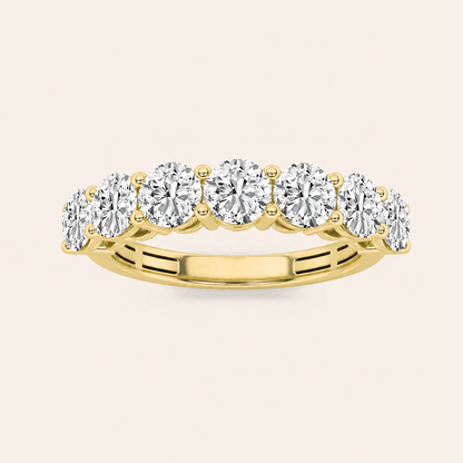 Round Cut Lab Grown Diamond Band Ring