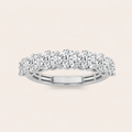 2CT Round Cut Lab Grown Diamond Seven Stone Band Ring