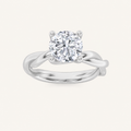 1CT Round Cut Lab Grown Diamond Solitaire Ring