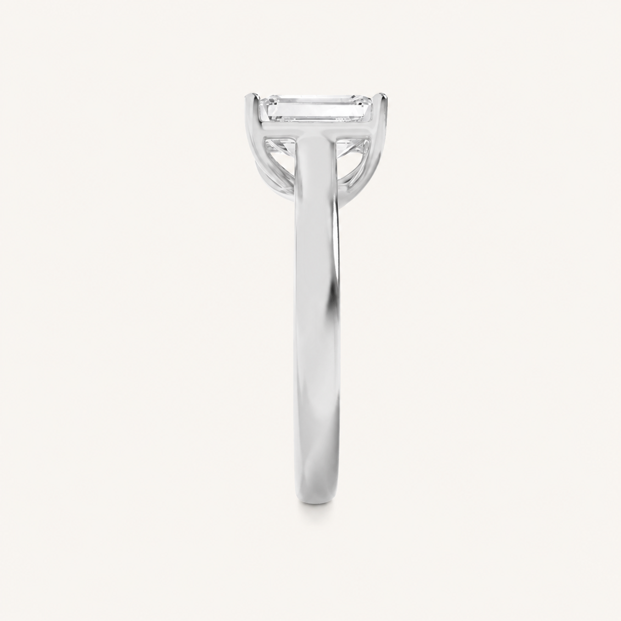 1CT Radiant Cut Lab Grown Diamond Solitaire Ring