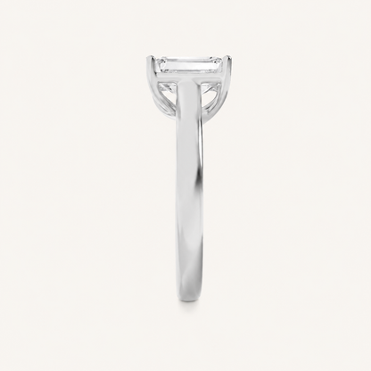 1CT Radiant Cut Lab Grown Diamond Solitaire Ring