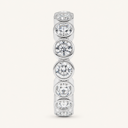 3.5CT Oval Cut Lab Grown Diamond Eternity Ring