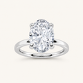 1CT Oval Cut Lab Grown Diamond Solitaire Ring