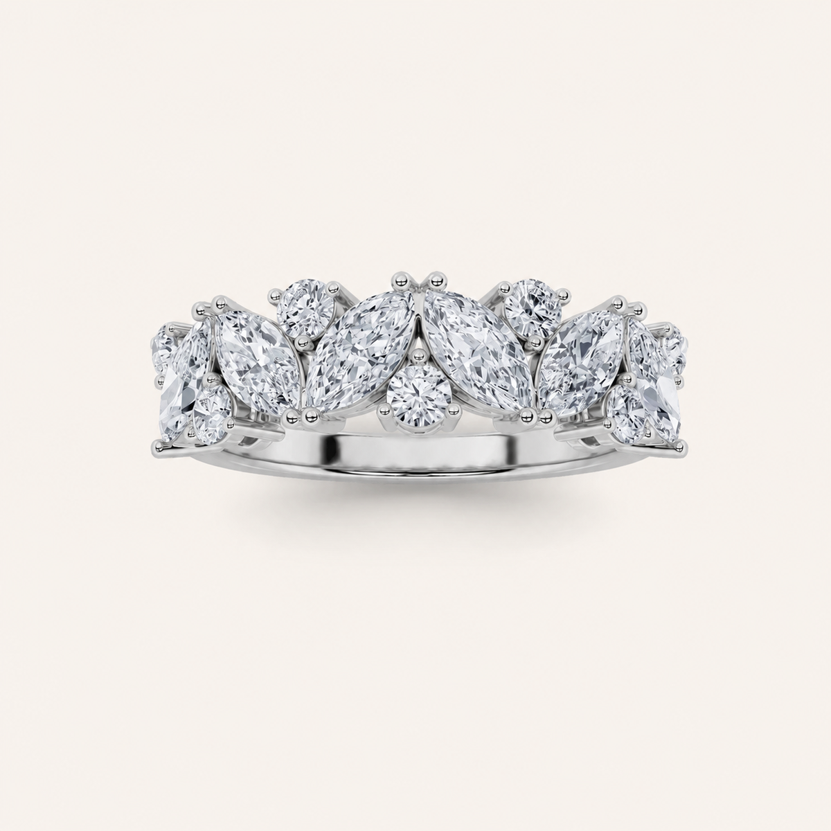 1.5CT Marquise Cut Lab Grown Diamond Ring