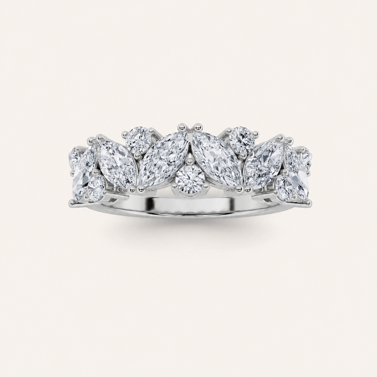 1.5CT Marquise Cut Lab Grown Diamond Ring