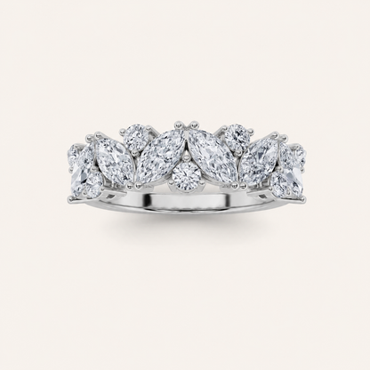 1.5CT Marquise Cut Lab Grown Diamond Ring