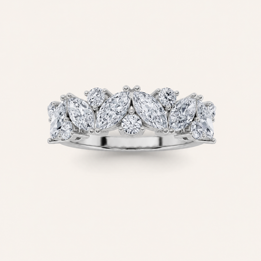 1.5CT Marquise Cut Lab Grown Diamond Ring
