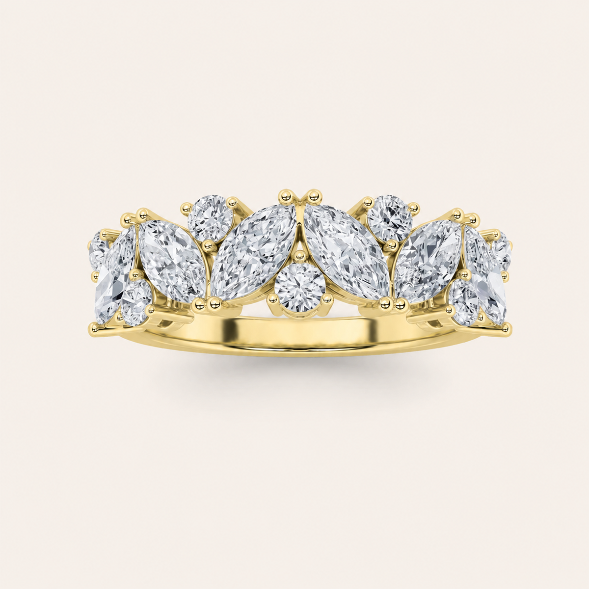 1.5CT Marquise Cut Lab Grown Diamond Ring