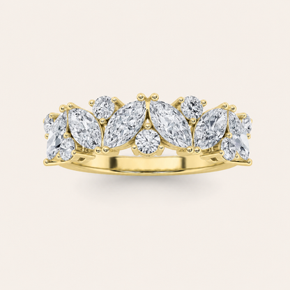 1.5CT Marquise Cut Lab Grown Diamond Ring