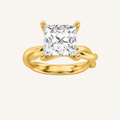 1CT Princess Cut Lab Grown Diamond Solitaire Engagement Ring