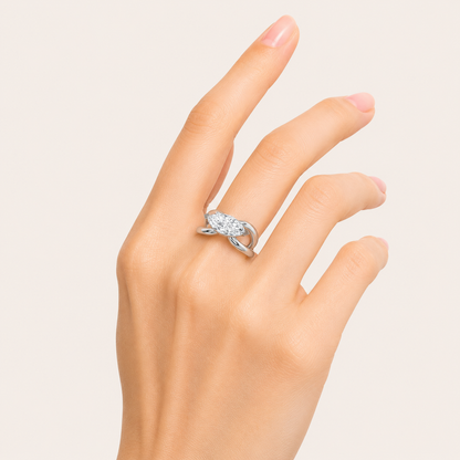 2CT Marquise Cut Lab Grown Diamond East West Solitaire Fancy Ring