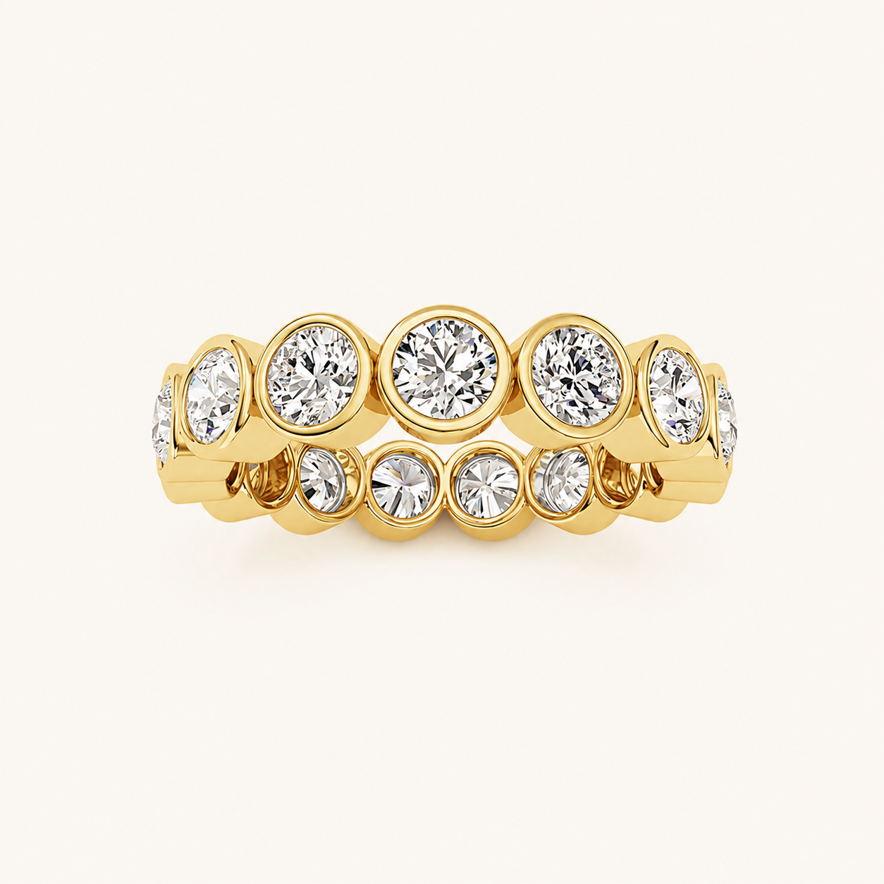2.7CT Round Cut Lab Grown Diamond Eternity Ring