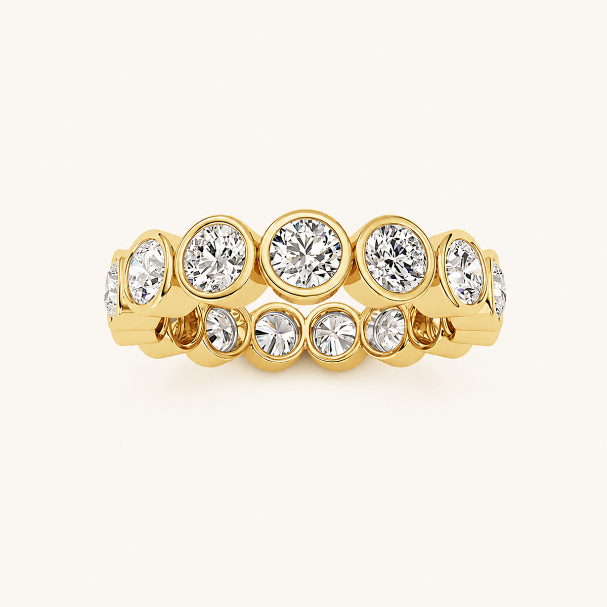 2.4CT Round Cut Lab Grown Diamond Eternity Ring