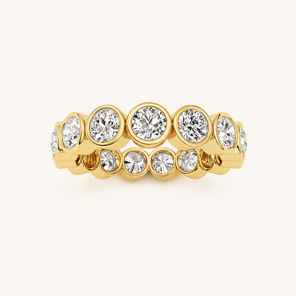2.4CT Round Cut Lab Grown Diamond Eternity Ring