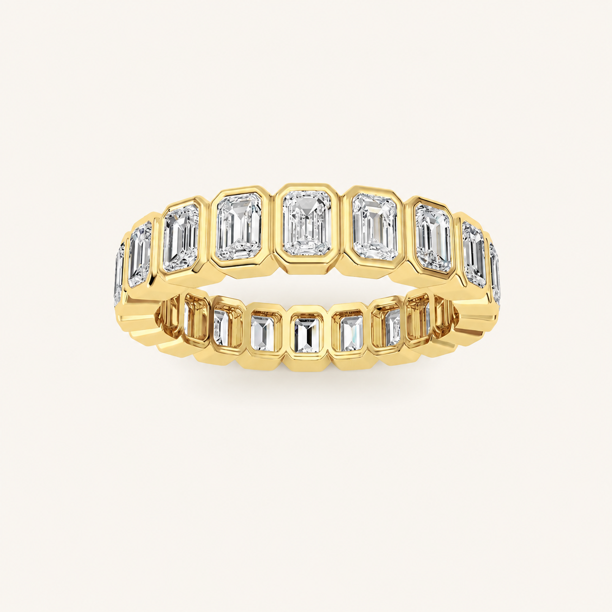 3CT Emerald Cut Diamond Ring