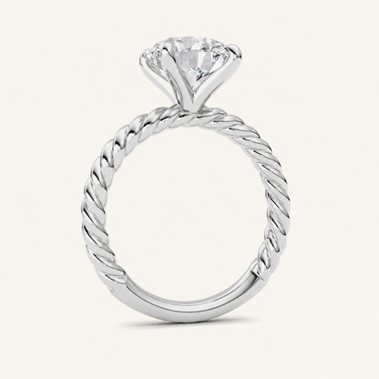 Round Cut Lab Grown Diamond Ring