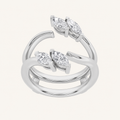 1CT Marquise Cut Lab Grown Diamond Insert Jacket Ring