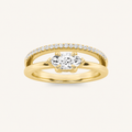 0.5CT Marquise Cut Lab Grown Diamond Ring
