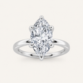 2CT Marquise Cut Lab Grown Diamond Solitaire Ring