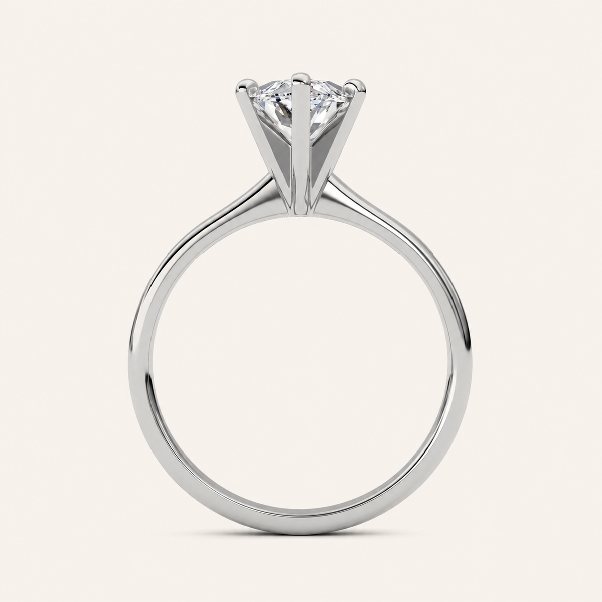 2CT Marquise Cut Lab Grown Diamond Solitaire Ring