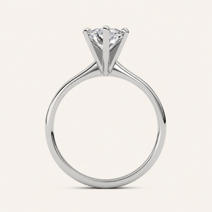 2CT Marquise Cut Lab Grown Diamond Solitaire Ring