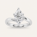 1CT Marquise Cut Lab Grown Diamond Engagement Ring